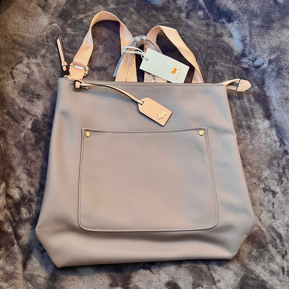 RADLEY LONDON mink patch pocket medium zip top backpack